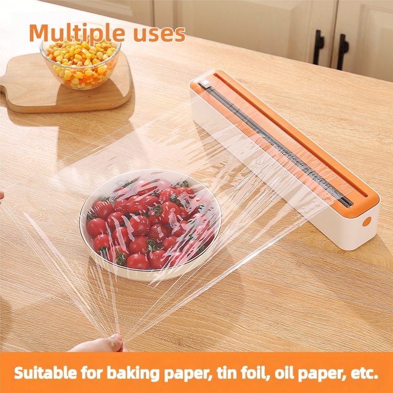 Kitchen Baking Paper - Large Size Plastic Wrap Dispenser with