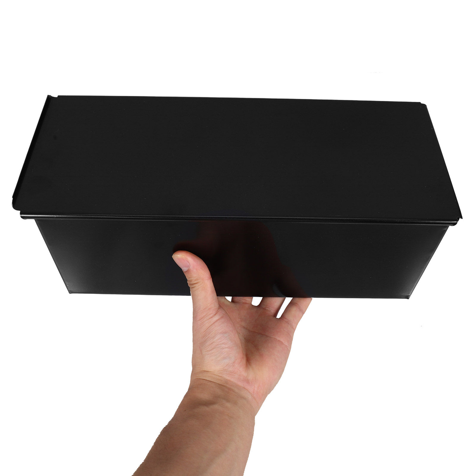Kitchen Baking Oven - 1Pcs Black Loaf Pan with Lid
