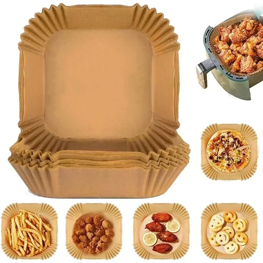 Kitchen Baking Paper - 50/100PCS Air Fryer Special Paper Tray