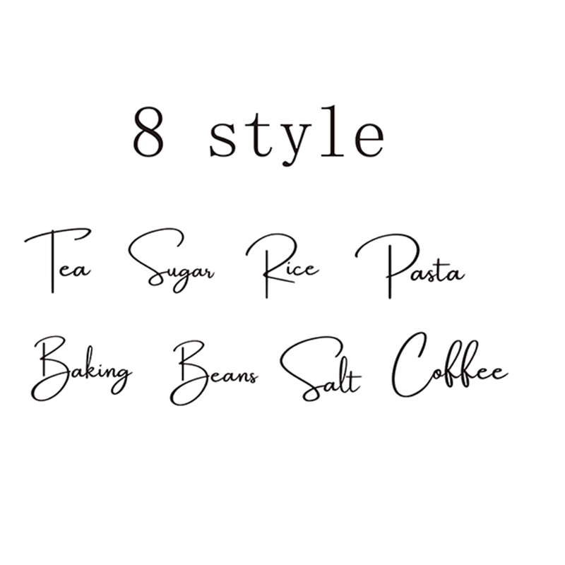 Kitchen Baking Canisters - 8Pcs Kitchen Organization Canister Jar Labels