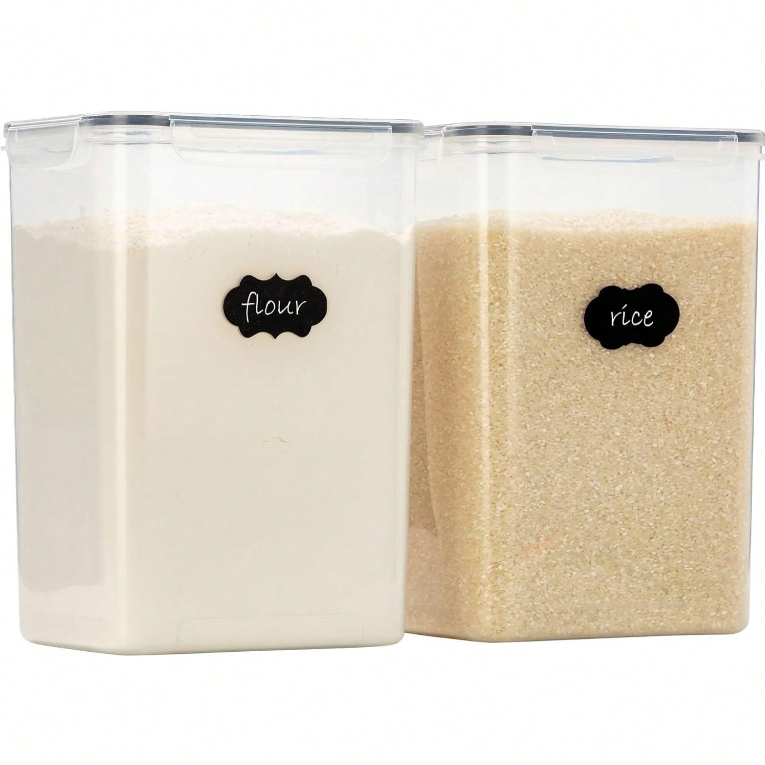 Kitchen Baking Canisters - Extra Large Airtight Food Storage Containers
