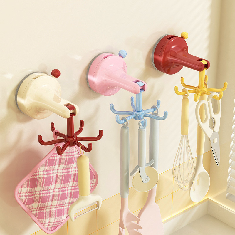 Kitchen Zo - Suction Cup Rotating Kitchen Hook No