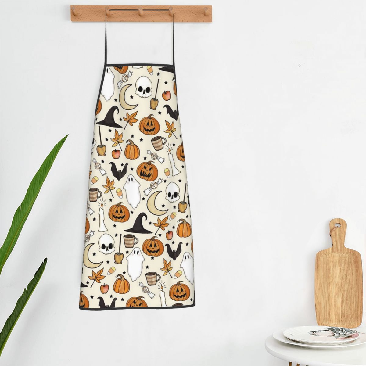 Kitchen Witch Baking - Halloween Pumpkin Witch Bat Castle Cat