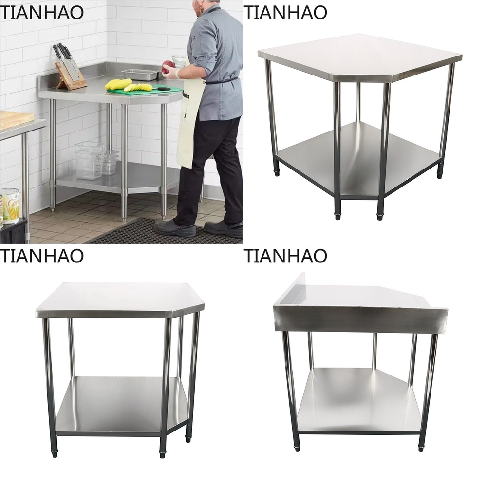Kitchen With Baking Station - Stainless Steel Commercial Workbench Restaurant Kitchen