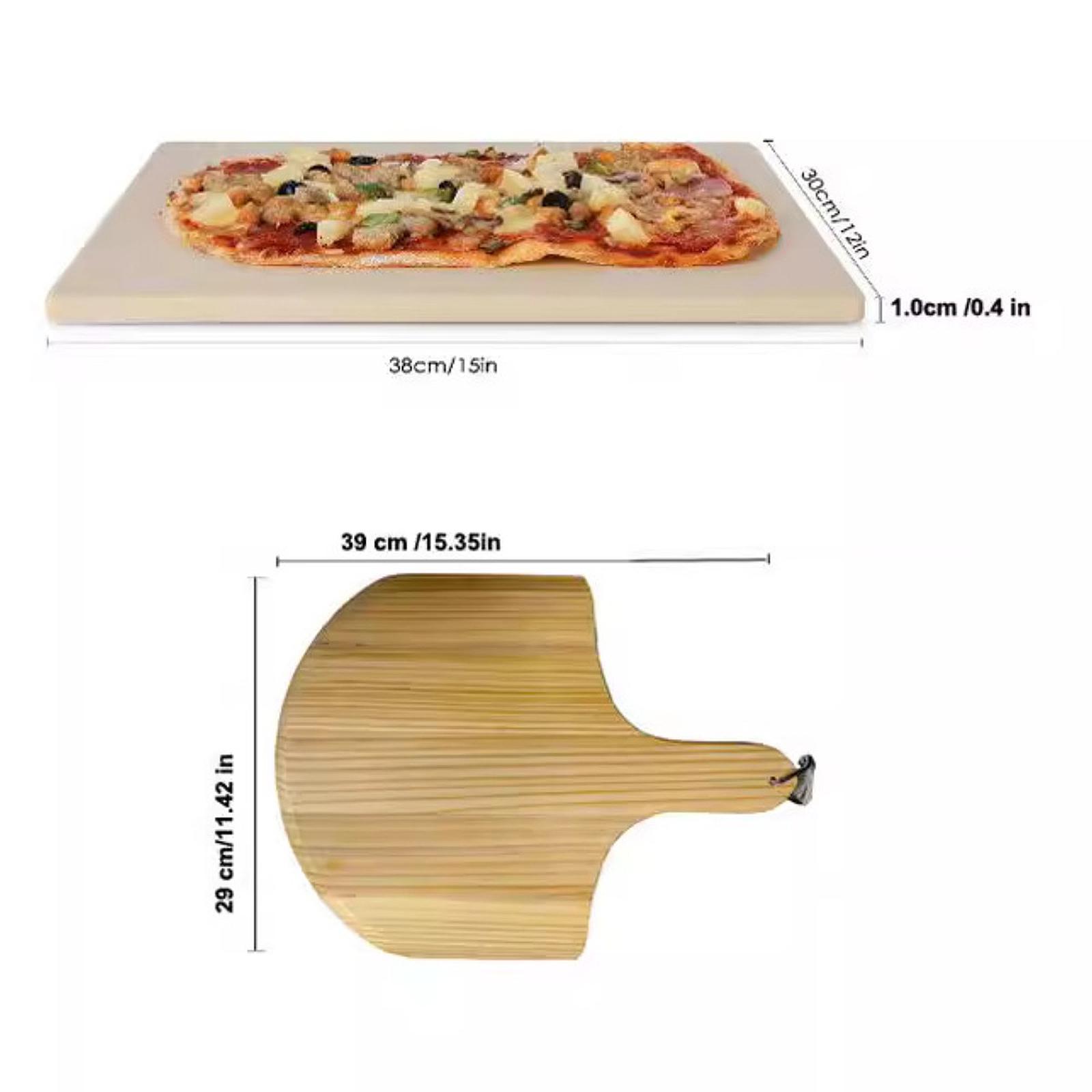 Baking Kitchen At Home - Pizza Oven Grilling Set Ceramic Pan