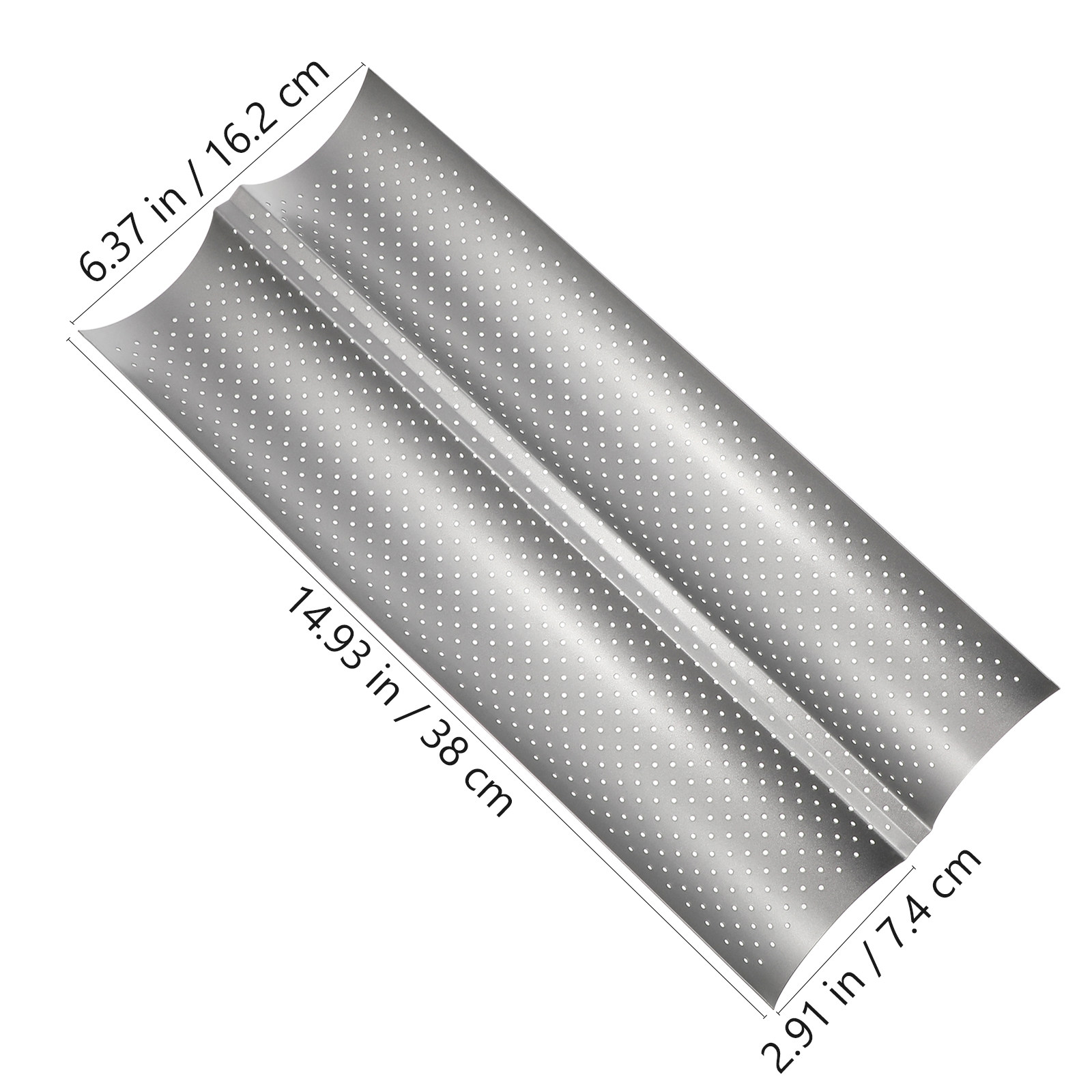 Baguette Baking Mould 2 Slots  - Commercial Kitchen Baking Oven 评论和价格