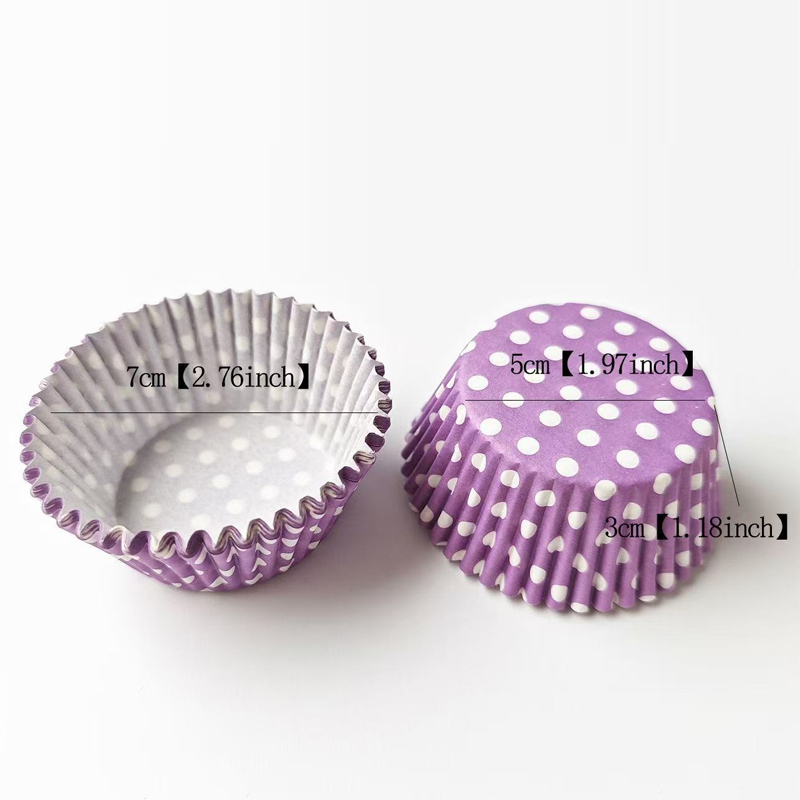 100Pcs Polka Dot Cake Paper Li - Kitchen Baking Paper 评论和价格