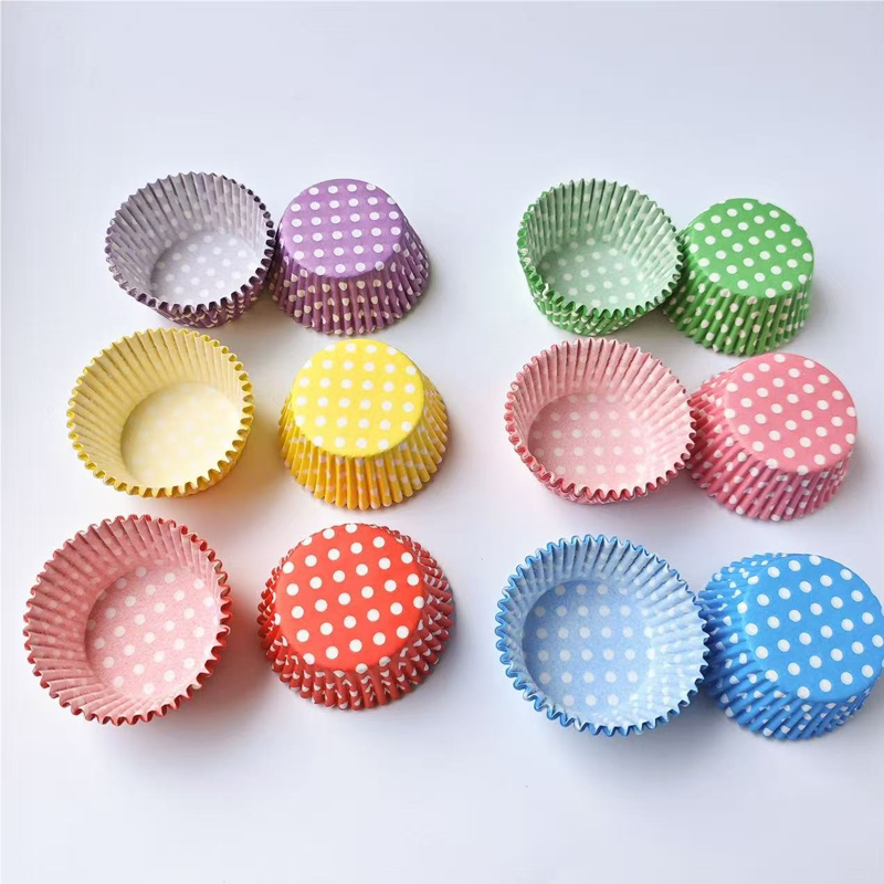 100Pcs Polka Dot Cake Paper Li - Kitchen Baking Paper 评论和价格