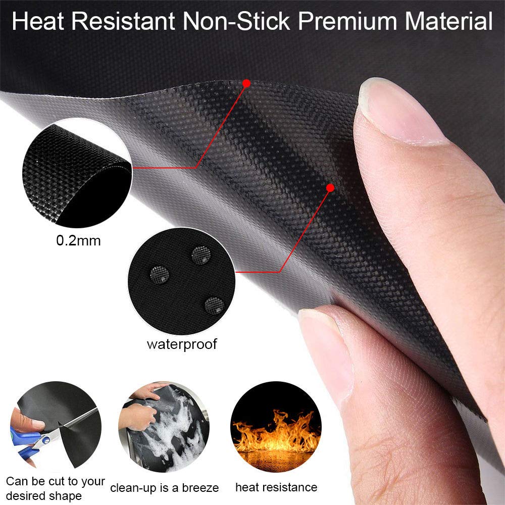 5-10 Pcs BBQ Grill Mat Non-sti - Super Kitchen Baking Mat 评论和价格