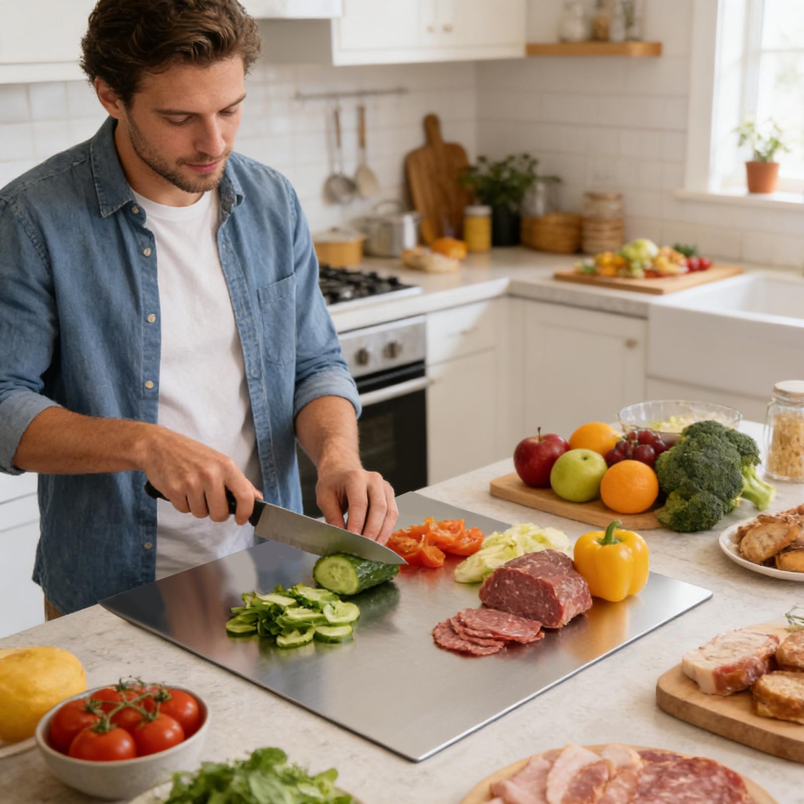 Stainless Steel Cutting Board  - Kitchen Baking Area 评论和价格