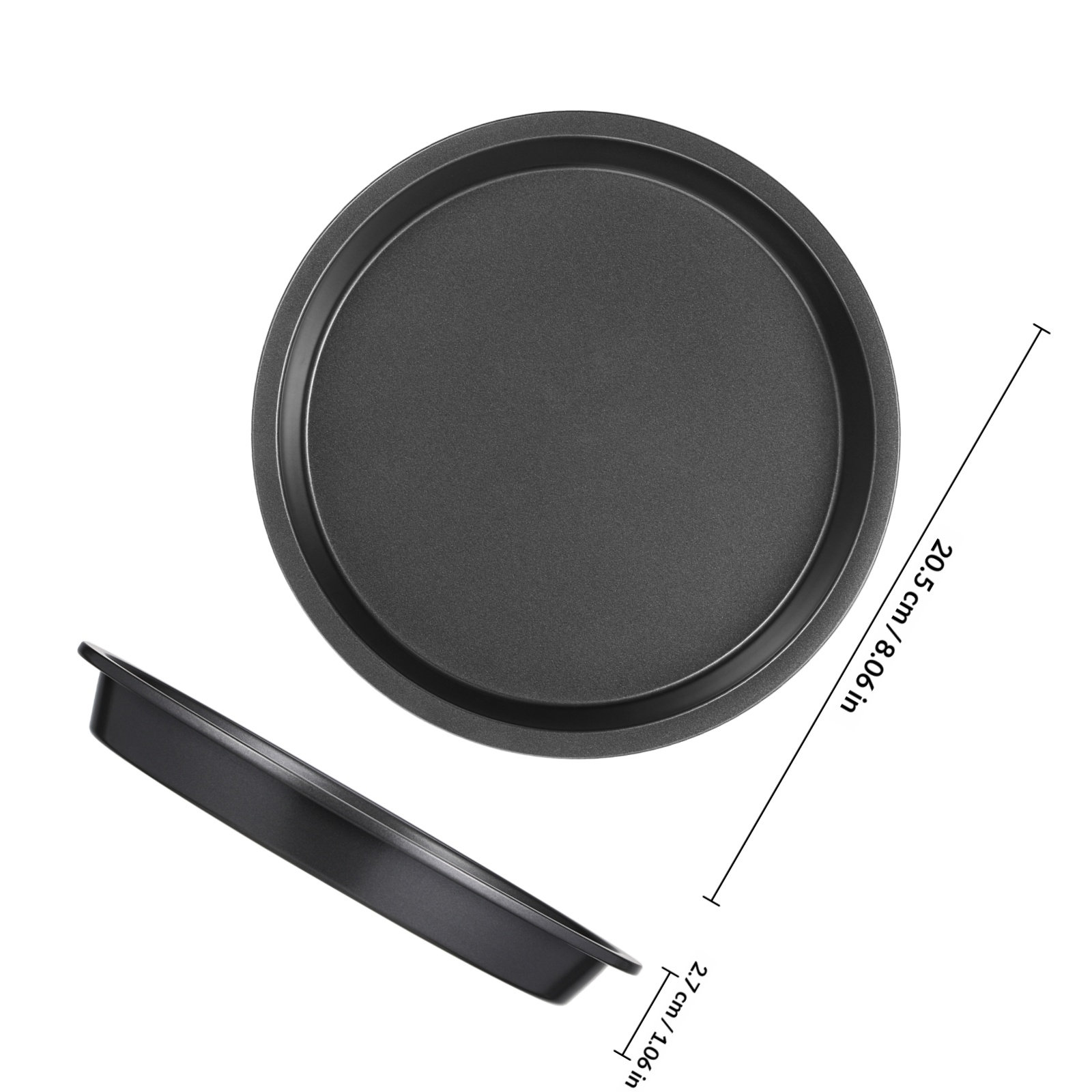 Round Carbon Steel Pizza Pan N - Kitchen Baking Oven 评论和价格