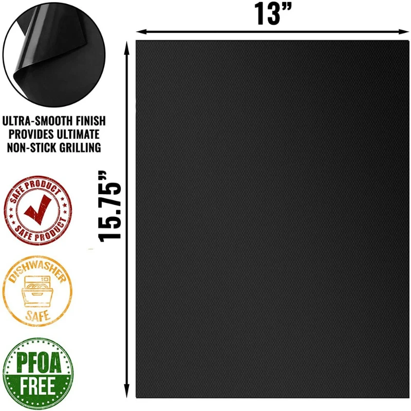 5Pcs Boxed 33X40X0.2mm BBQ Bar - Super Kitchen Baking Mat 评论和价格