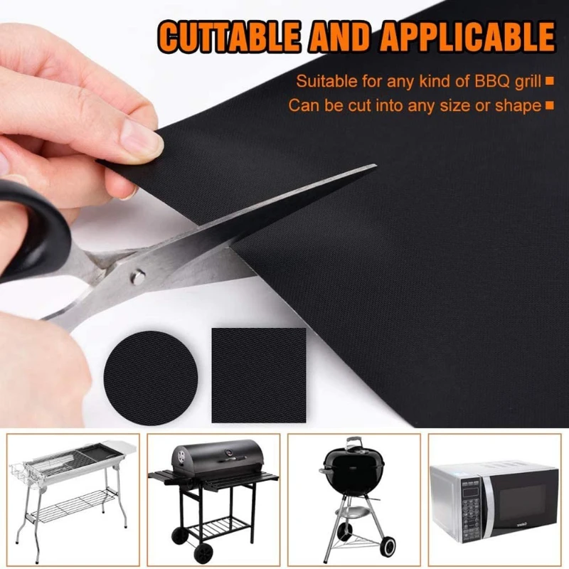 5Pcs Boxed 33X40X0.2mm BBQ Bar - Super Kitchen Baking Mat 评论和价格