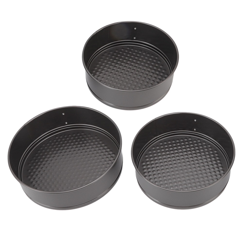 3pcs Carbon Steel Cake Pan Set - Springform Pan Set 评论和价格