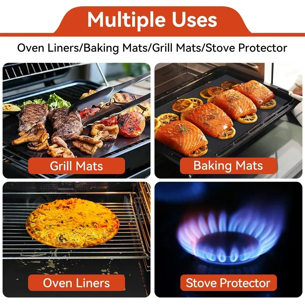 Reusable Non-Stick Oven Liners - Super Kitchen Baking Mat 评论和价格
