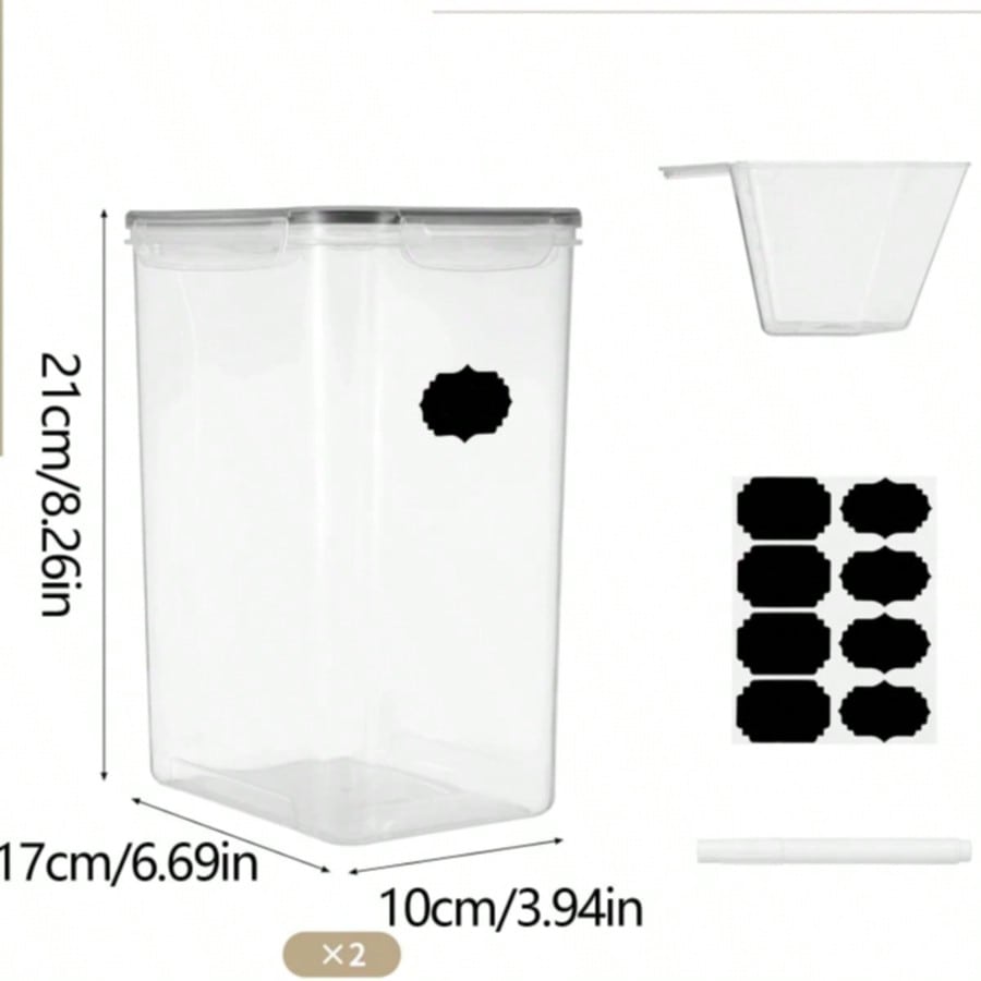 Extra Large Airtight Food Stor - Kitchen Baking Canisters 评论和价格