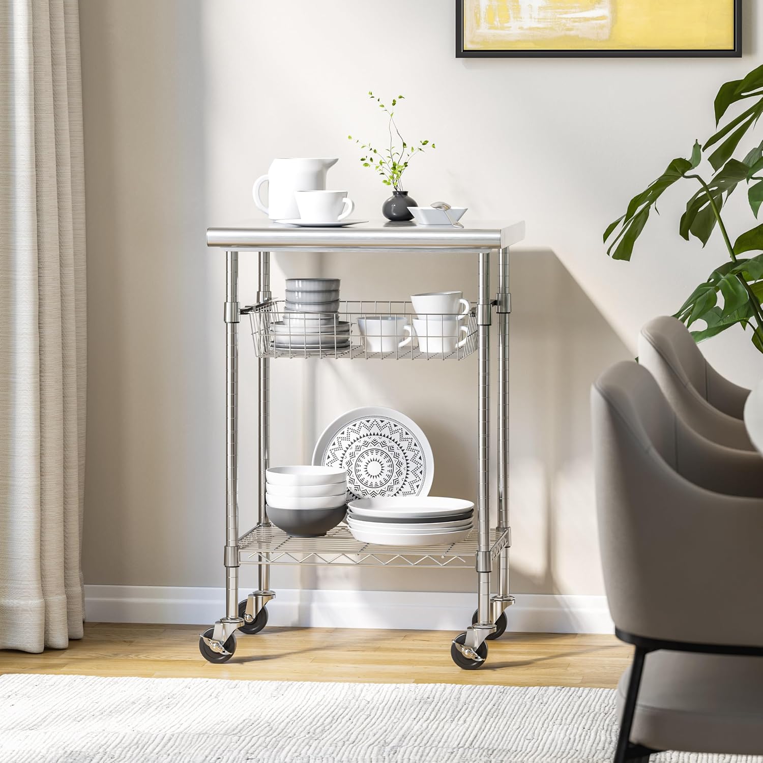 Stainless Steel Commercial Pre - Kitchen Island Baking Table 评论和价格