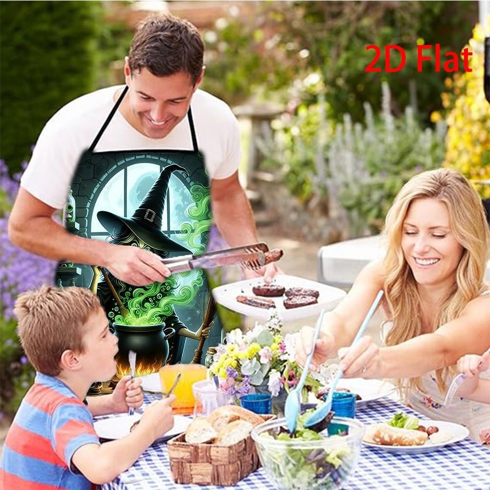 Funny Witch Cooking Apron, Hal - Kitchen Witch Baking 评论和价格