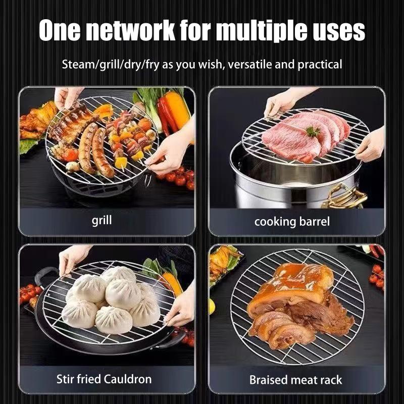 1Pc Stainless Steel Round BBQ  - Super Kitchen Baking Mat 评论和价格