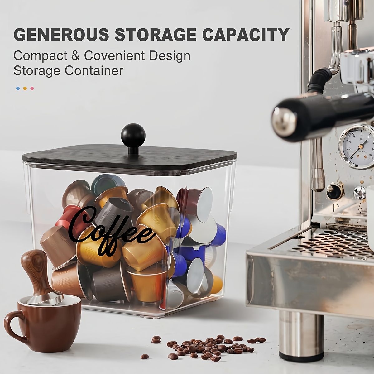 Coffee Pod Holder with Lids Pl - Kitchen Zo 评论和价格