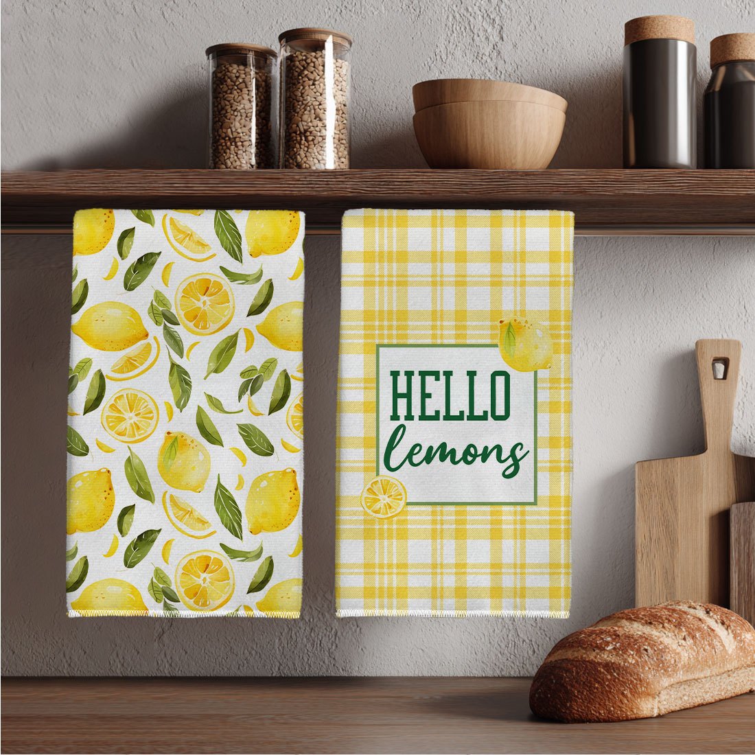 2Pcs, Yellow and White Checker - Kitchen Baking Necessities 评论和价格