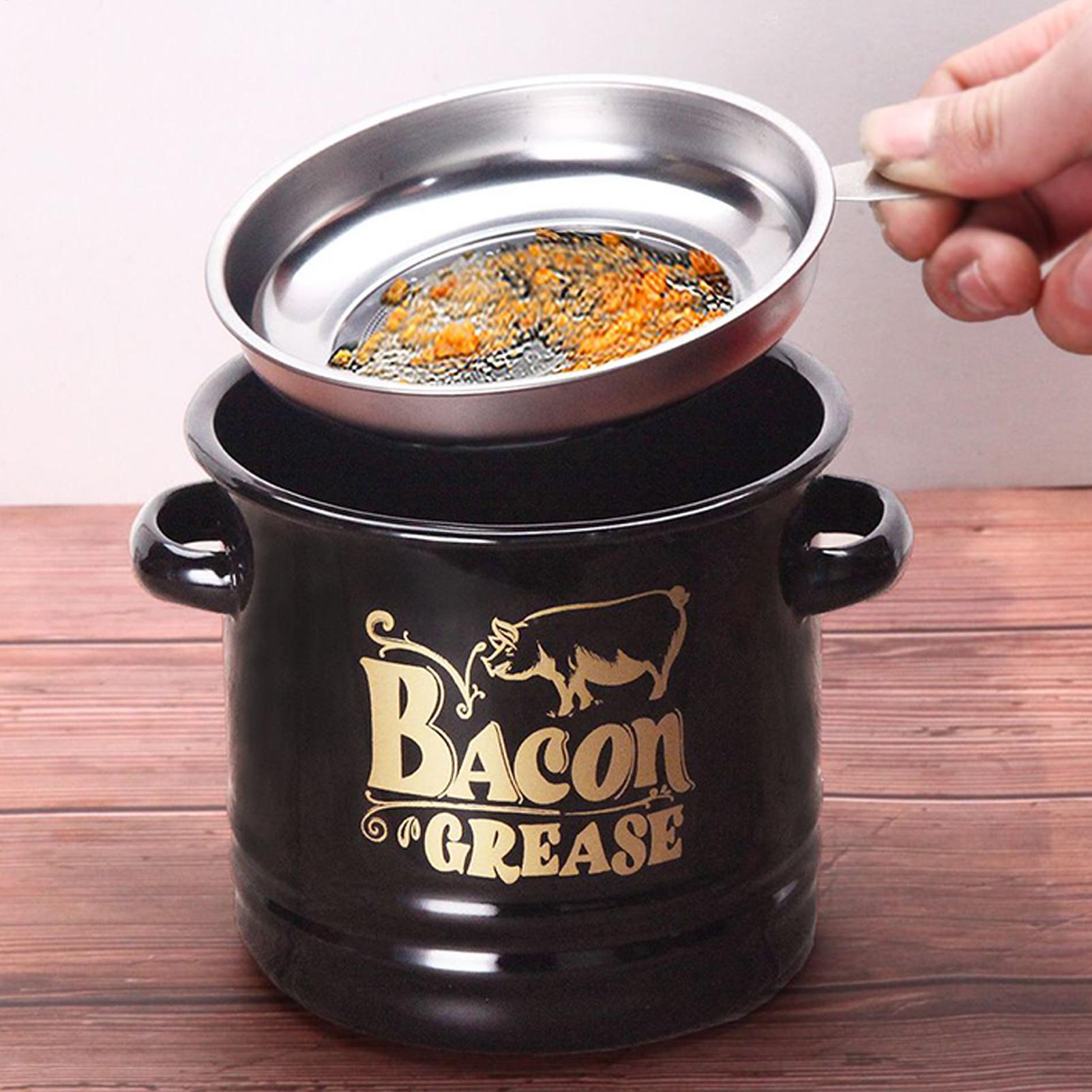 Bacon Grease Container 1200ml  - Kitchen Baking Canisters 评论和价格