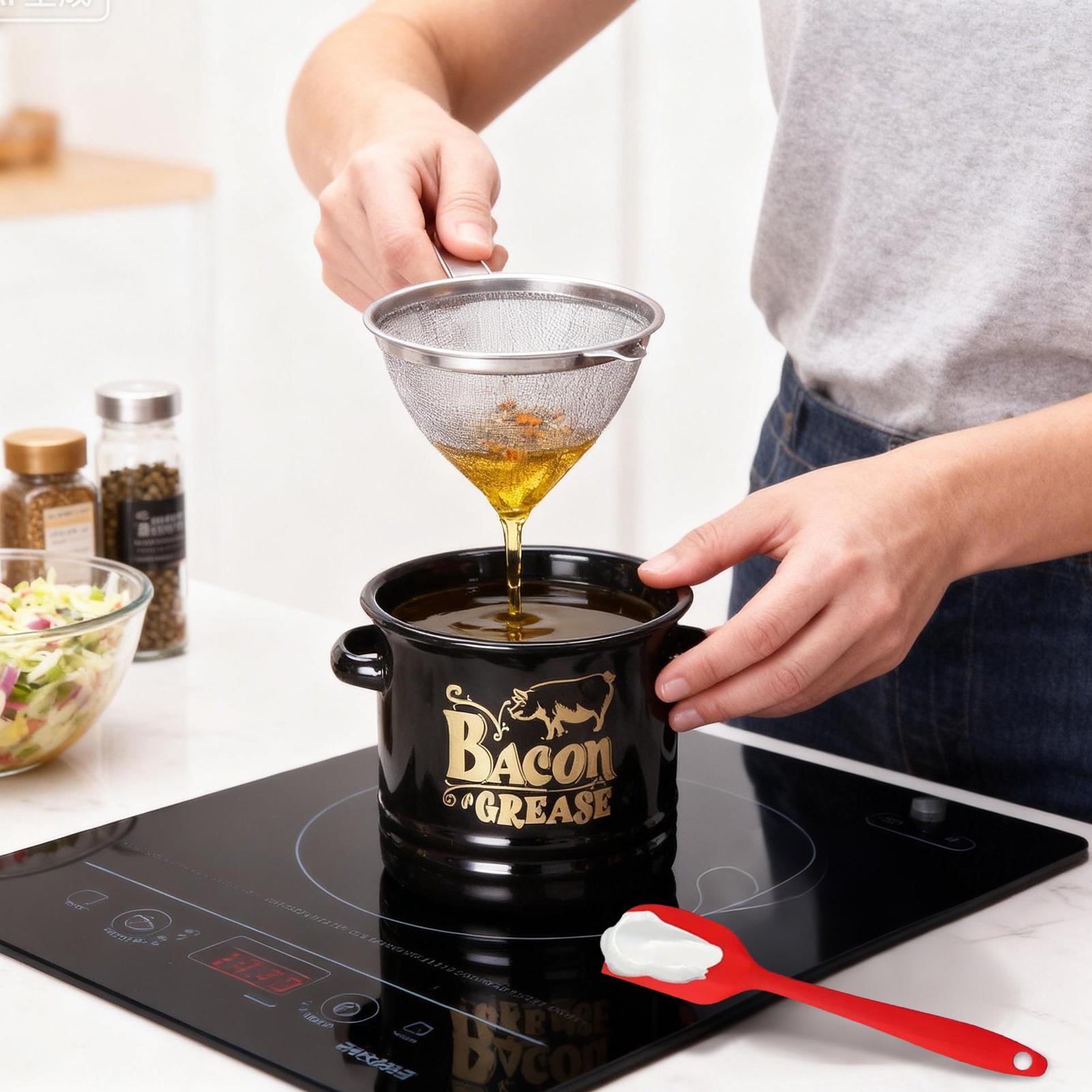 Bacon Grease Container 1200ml  - Kitchen Baking Canisters 评论和价格