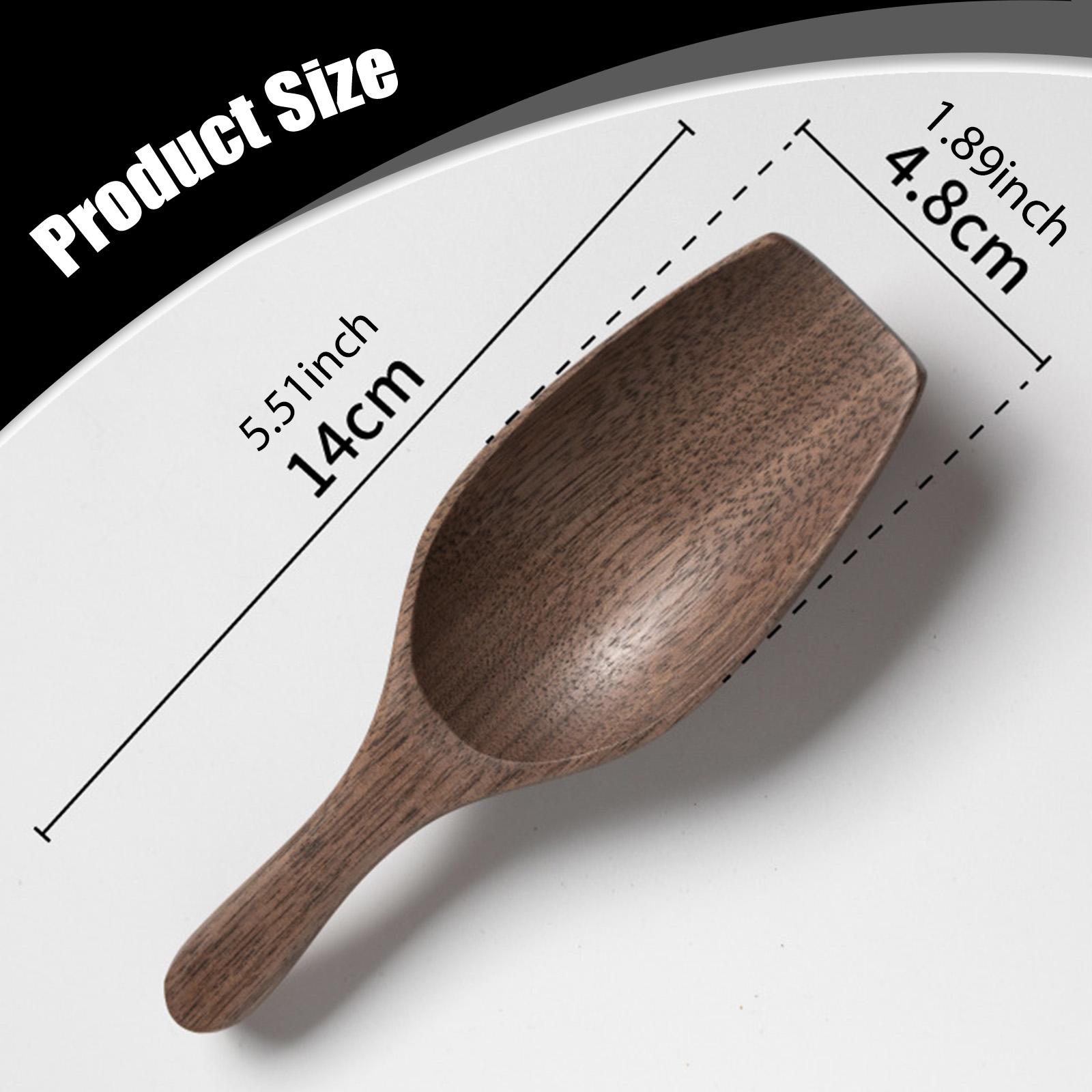 Solid Wood Coffee Measuring Sp - Kitchen Baking Canisters 评论和价格