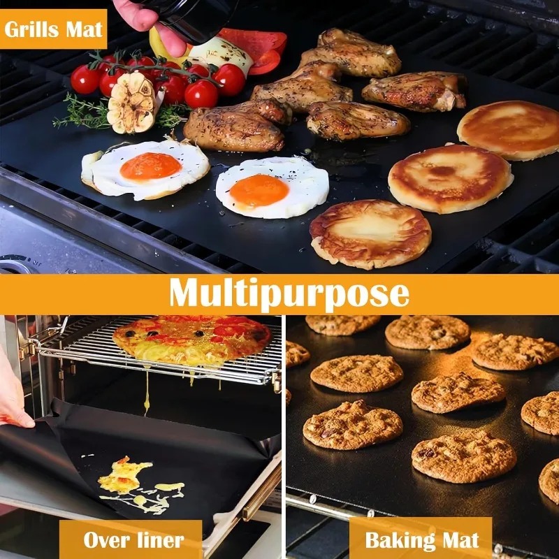 5 pcs Teflon Grilling Mat Non  - Super Kitchen Baking Mat 评论和价格