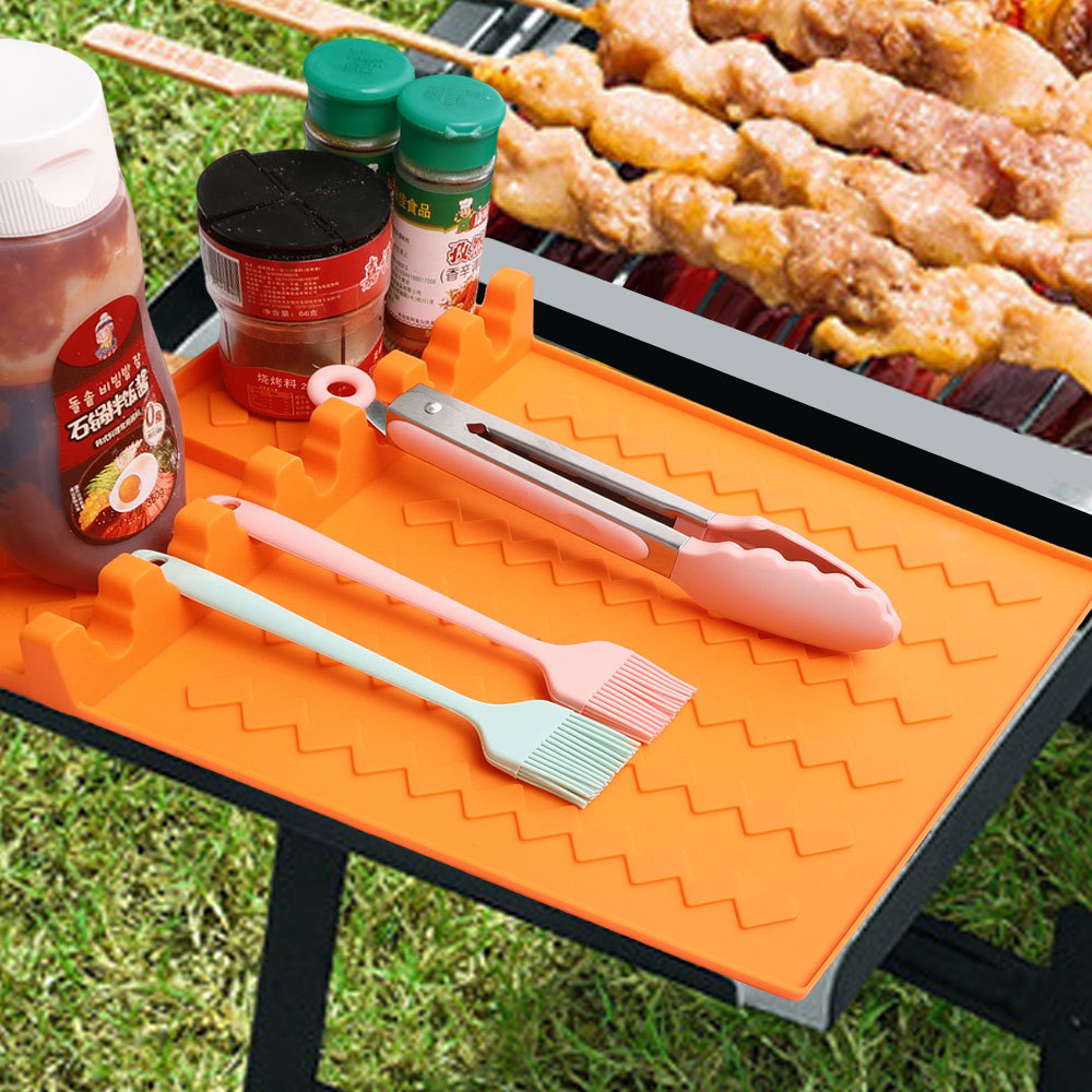 Silicone BBQ Grill Side Burner - Super Kitchen Baking Mat 评论和价格