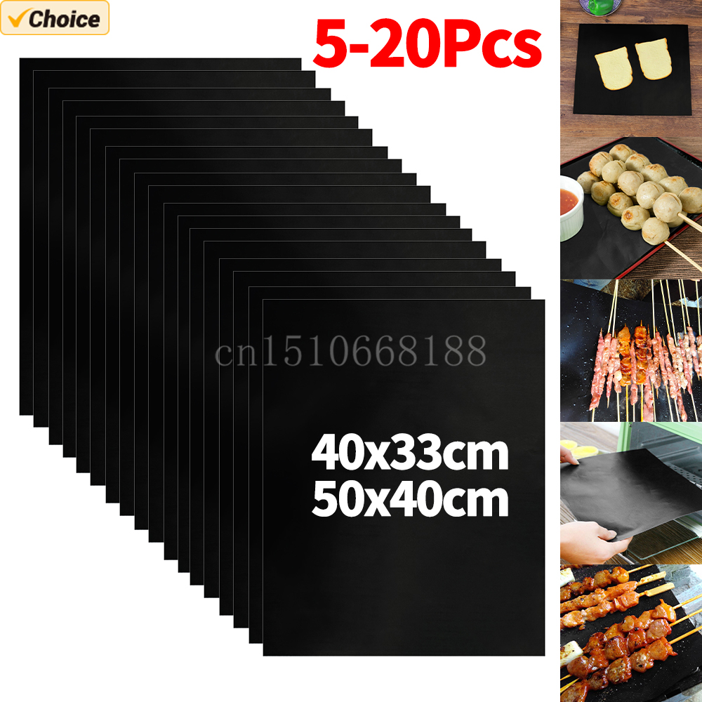 5-20Pcs Oven Liners Grill Mat  - Super Kitchen Baking Mat 评论和价格
