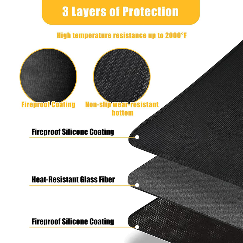 LMETJMA Fire Pit Mat Under Gri - Super Kitchen Baking Mat 评论和价格