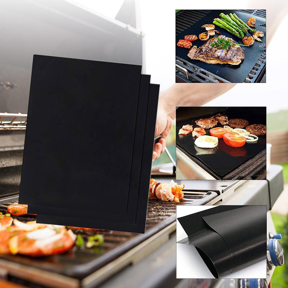 1-10PCS BBQ Grill Mat Non-stic - Super Kitchen Baking Mat 评论和价格