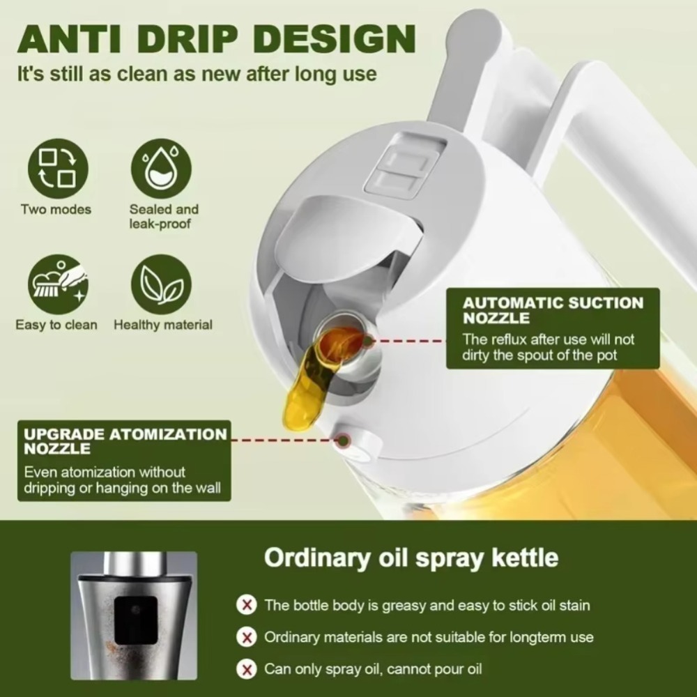 2in1 470ml Plastic Spray Oil S - Kitchen Baking Area 评论和价格