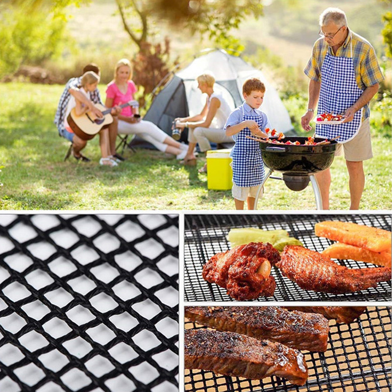 2PC/1PC Non Stick BBQ Grill Me - Super Kitchen Baking Mat 评论和价格