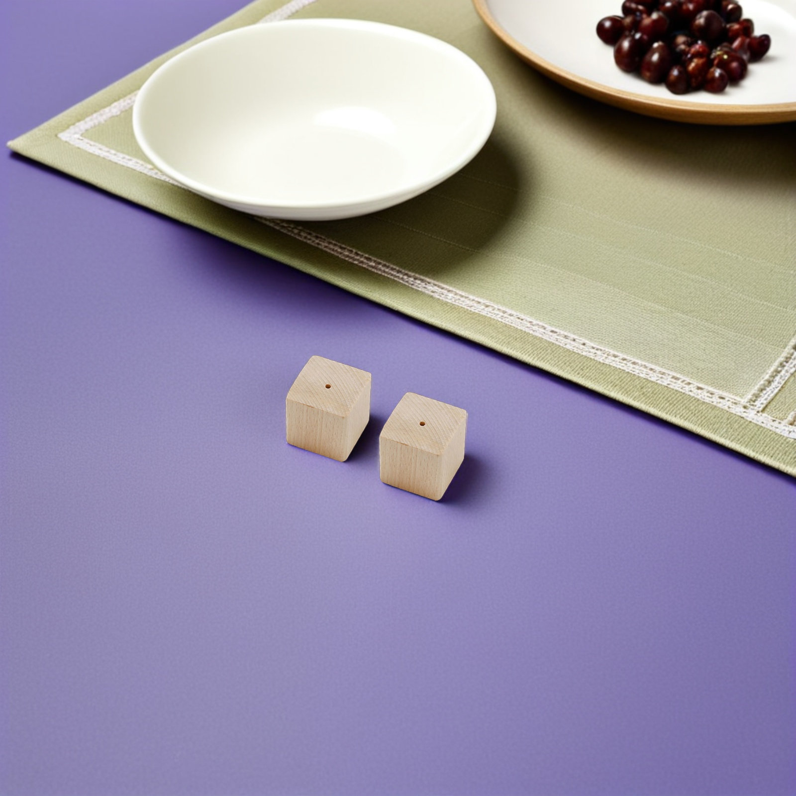 2Pcs Wooden Flower Nail Bases  - Kitchen Baking Area 评论和价格