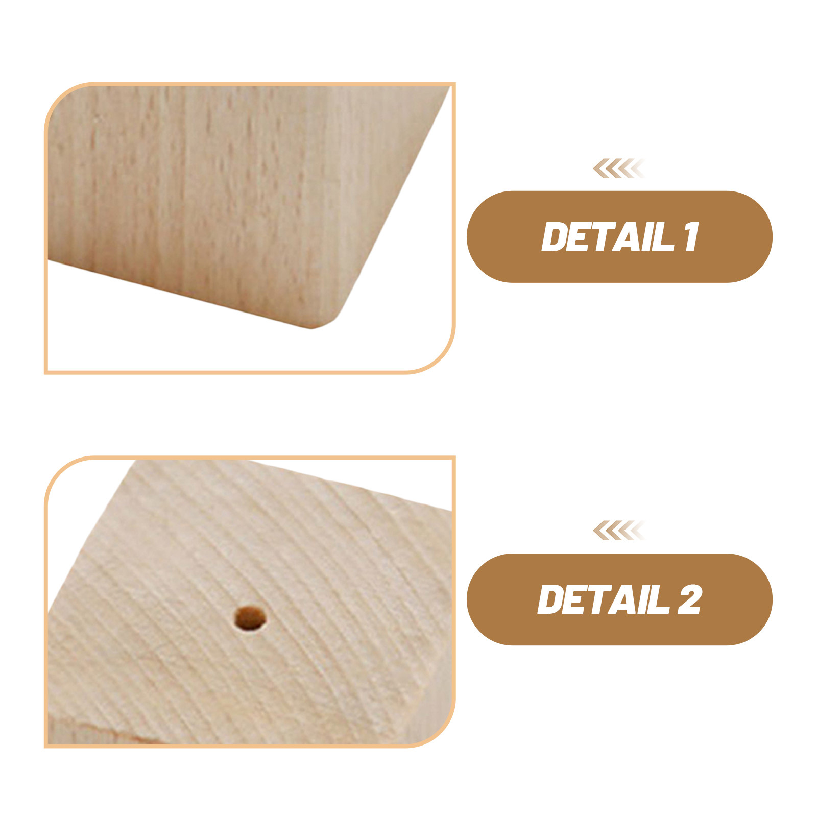 2Pcs Wooden Flower Nail Bases  - Kitchen Baking Area 评论和价格