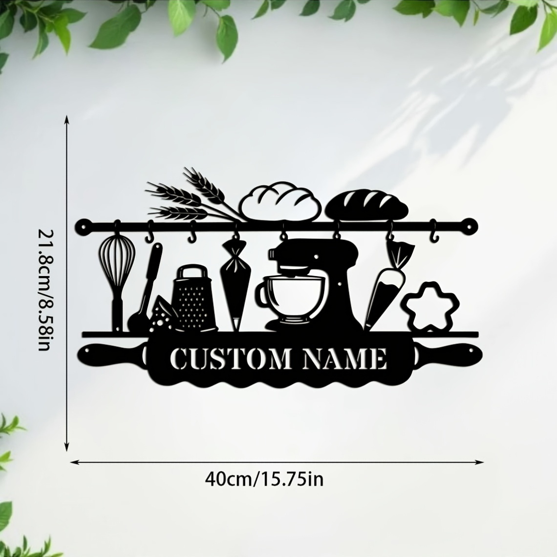 Personalized Kitchen Iron Wall - Kitchen Baking Area 评论和价格