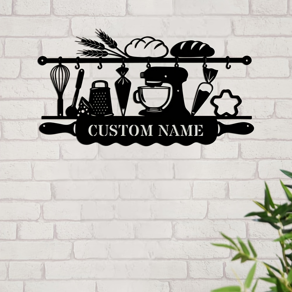 Personalized Kitchen Iron Wall - Kitchen Baking Area 评论和价格