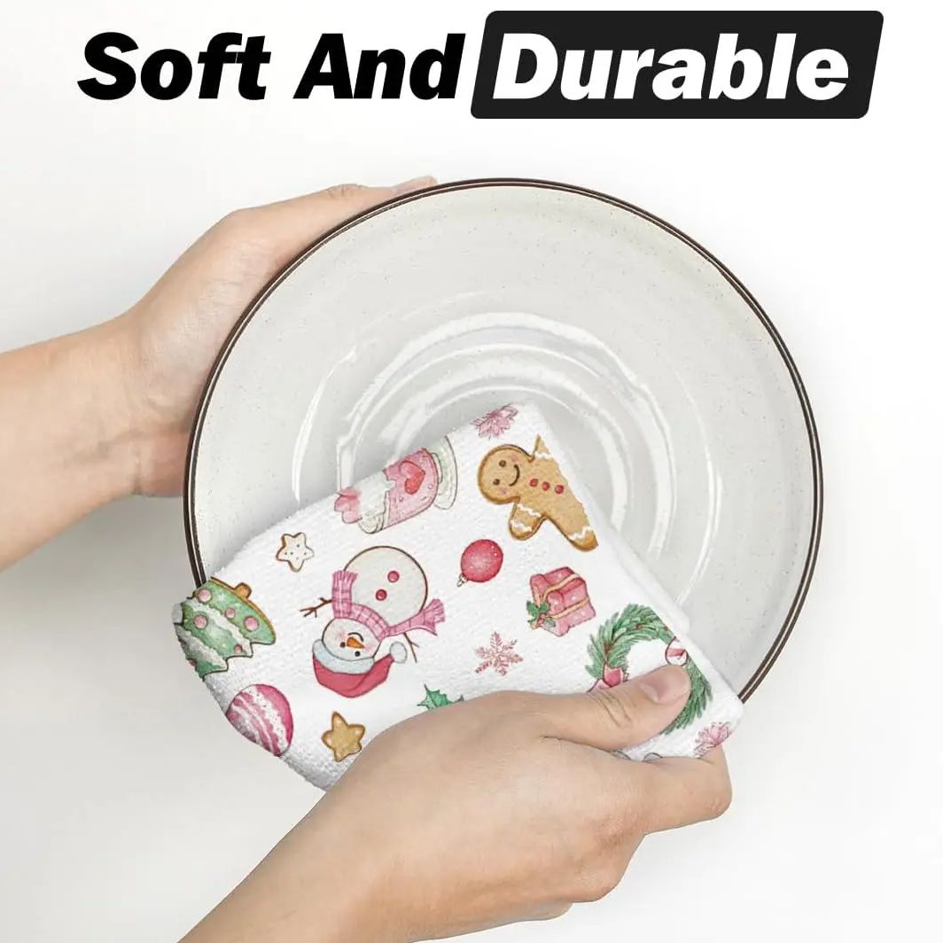 2Pcs, Pink Snowman Christmas T - Kitchen Baking Necessities 评论和价格