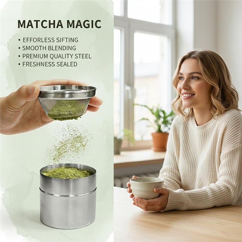 Stainless Steel Matcha Powder  - Kitchen Baking Canisters 评论和价格