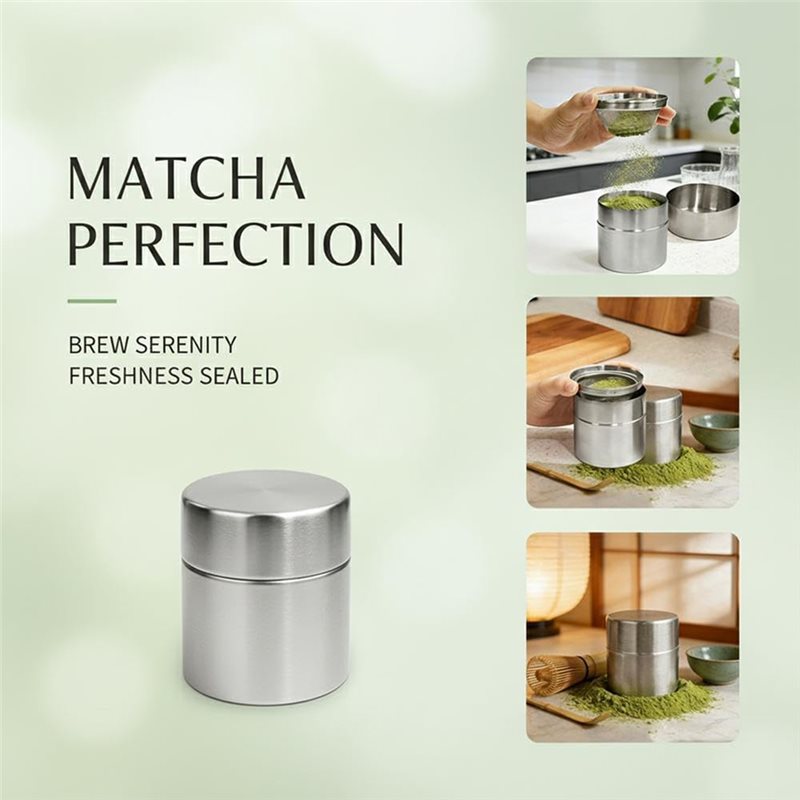 Stainless Steel Matcha Powder  - Kitchen Baking Canisters 评论和价格