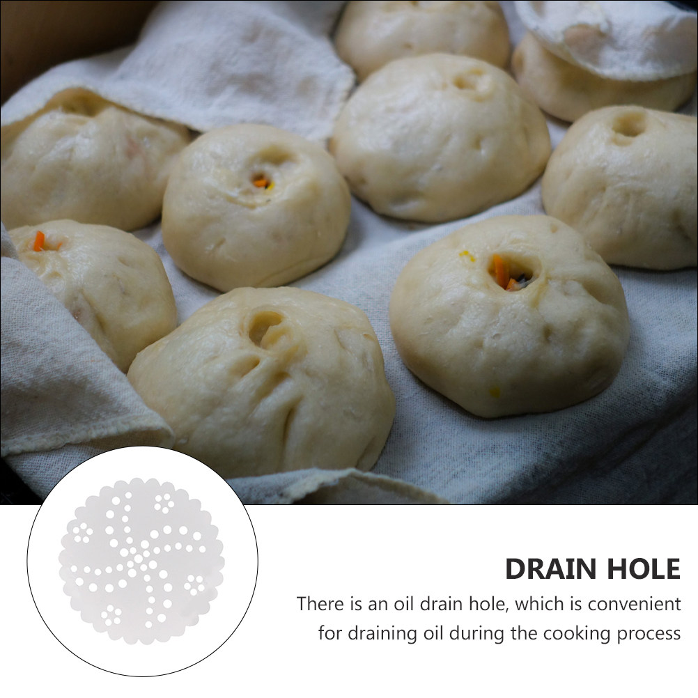 500Pcs Round Steaming Paper Wa - Kitchen Baking Paper 评论和价格